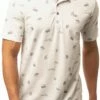 TravisMathew Men's Stolen Time Golf Polo For Men Heather White -Deals Travis Wear Store unnamed file 768
