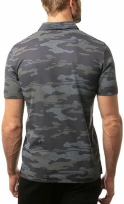 TravisMathew Men's Heater Camo Golf Polo For Men Gray -Deals Travis Wear Store unnamed file 781