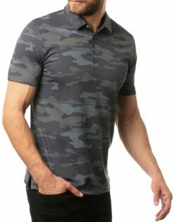 TravisMathew Men's Heater Camo Golf Polo For Men Gray -Deals Travis Wear Store unnamed file 782