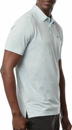 TravisMathew Men's O Line Golf Polo For Men Heather Airy Blue -Deals Travis Wear Store unnamed file 794