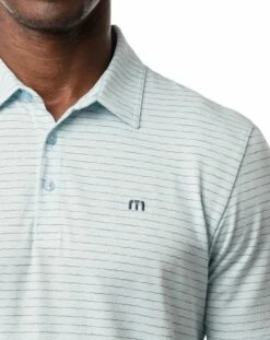 TravisMathew Men's O Line Golf Polo For Men Heather Airy Blue -Deals Travis Wear Store unnamed file 795