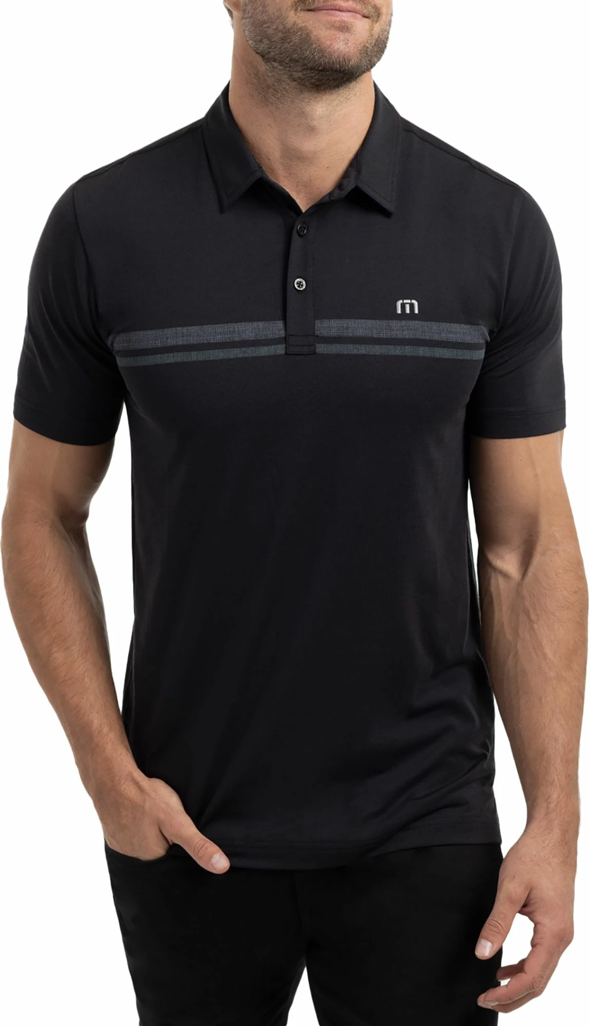 TravisMathew Men's Pride And Joy Golf Polo For Men Black 3 TravisMathew Men's Pride And Joy Golf Polo For Men Black