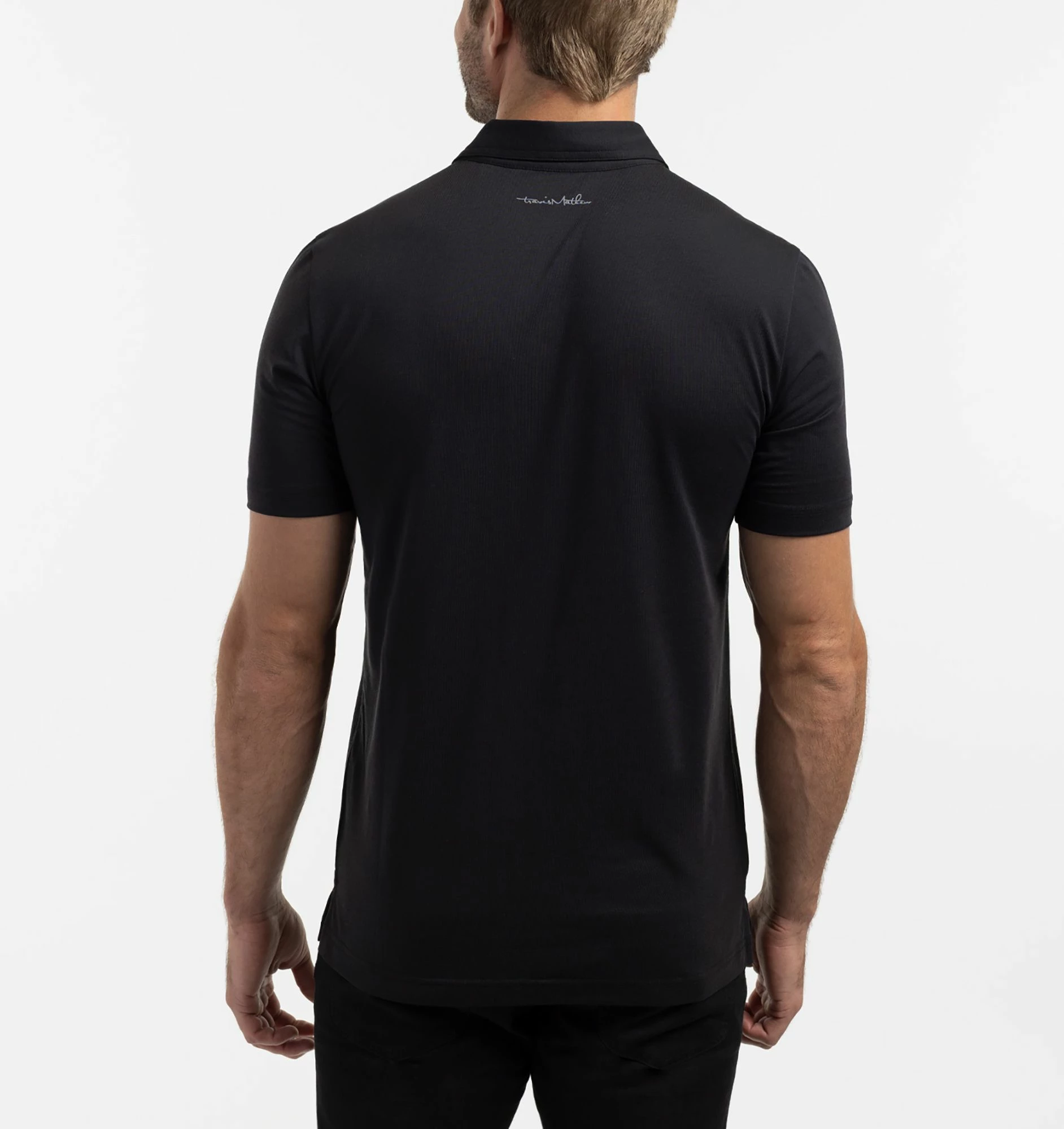 TravisMathew Men's Pride And Joy Golf Polo For Men Black 4 TravisMathew Men's Pride And Joy Golf Polo For Men Black - Image 2
