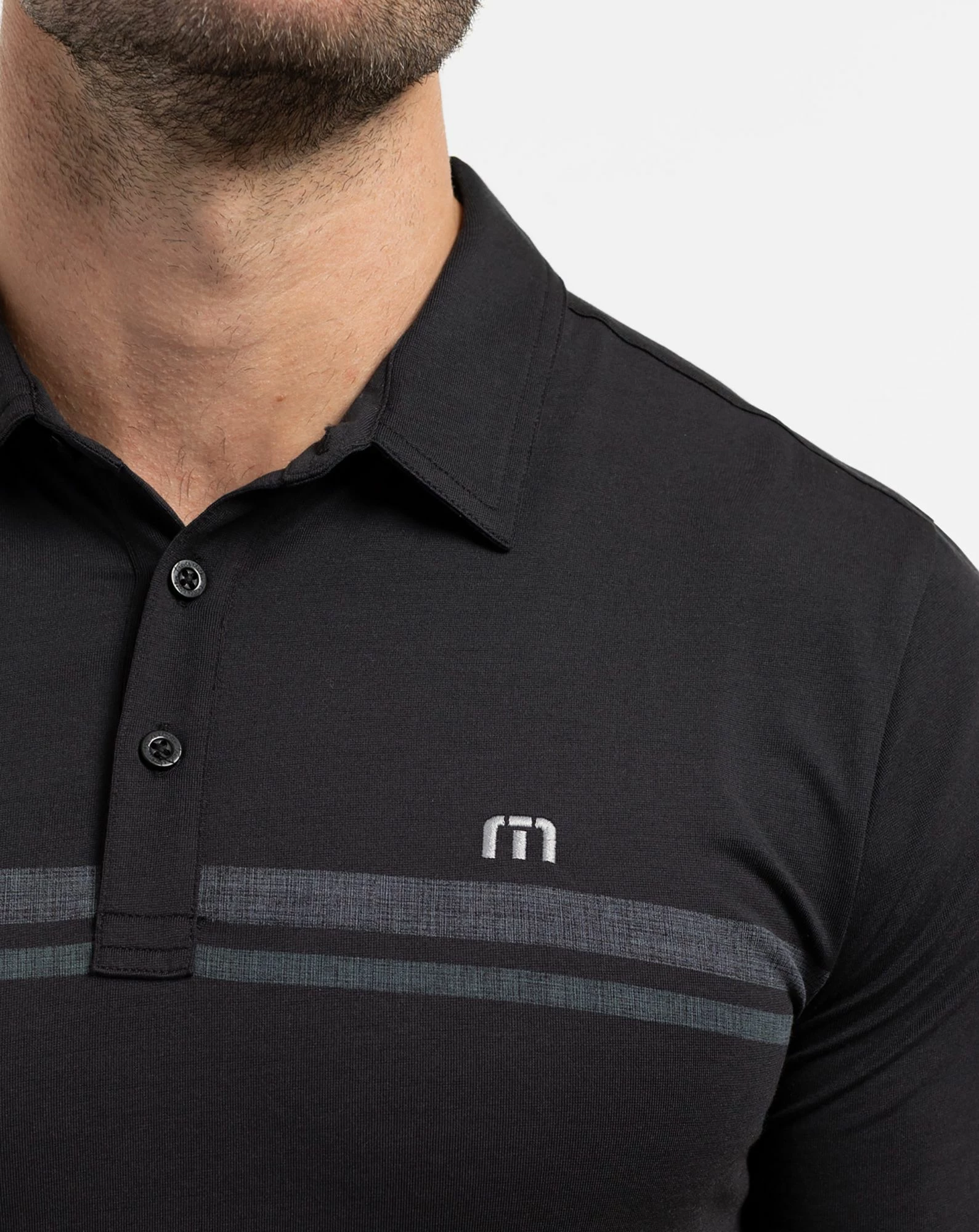 TravisMathew Men's Pride And Joy Golf Polo For Men Black 6 TravisMathew Men's Pride And Joy Golf Polo For Men Black - Image 4