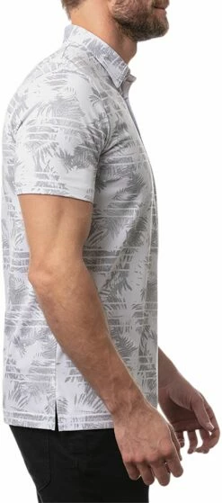TravisMathew Men's Seaside Blue Golf Polo For Men White -Deals Travis Wear Store unnamed file 825