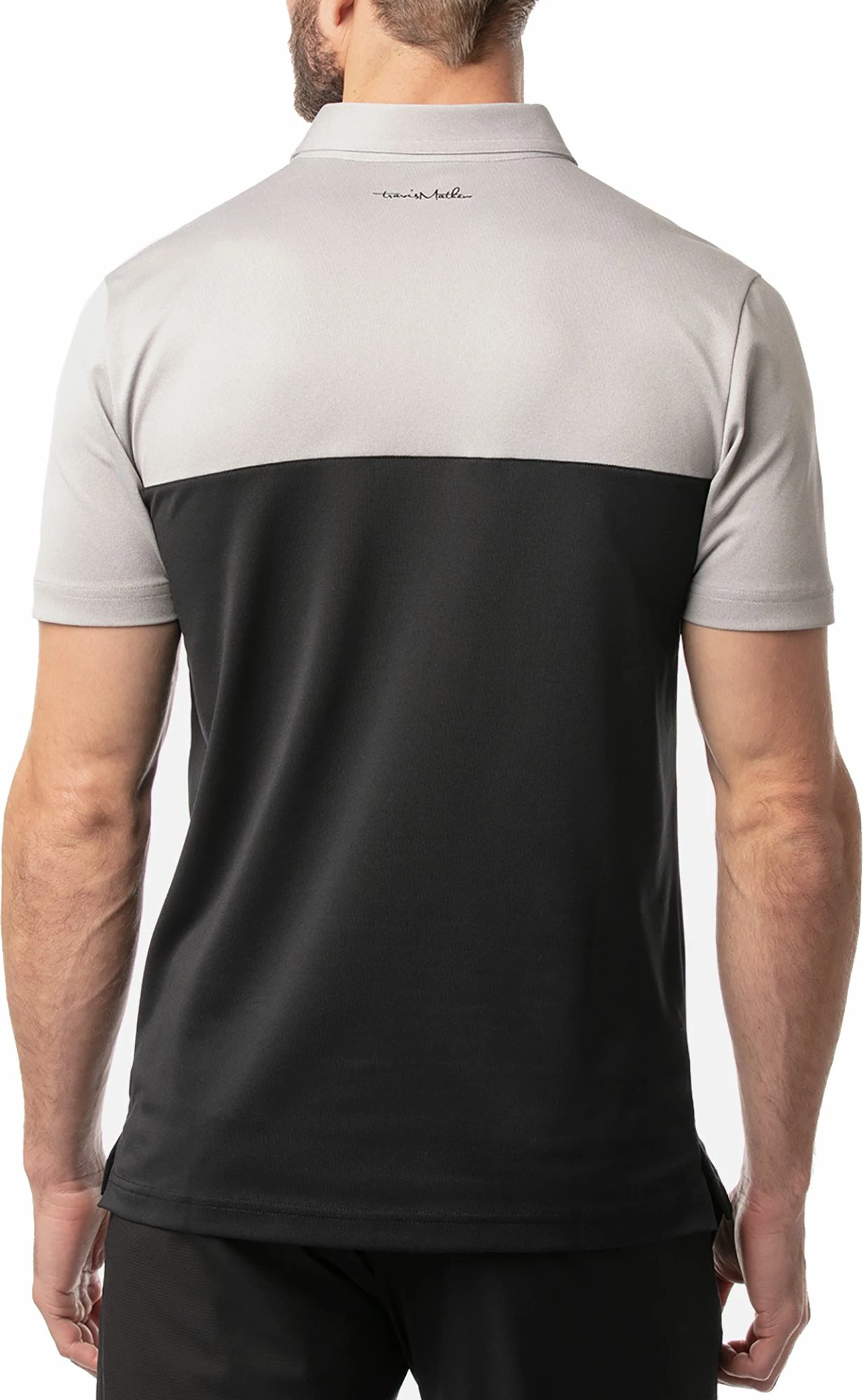 TravisMathew Men's Real Treat Golf Polo For Men Heather Light Grey 4 TravisMathew Men's Real Treat Golf Polo For Men Heather Light Grey - Image 2