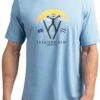 TravisMathew Men's Catchin' Air Golf T-Shirt For Men Heather Blue -Deals Travis Wear Store unnamed file 853