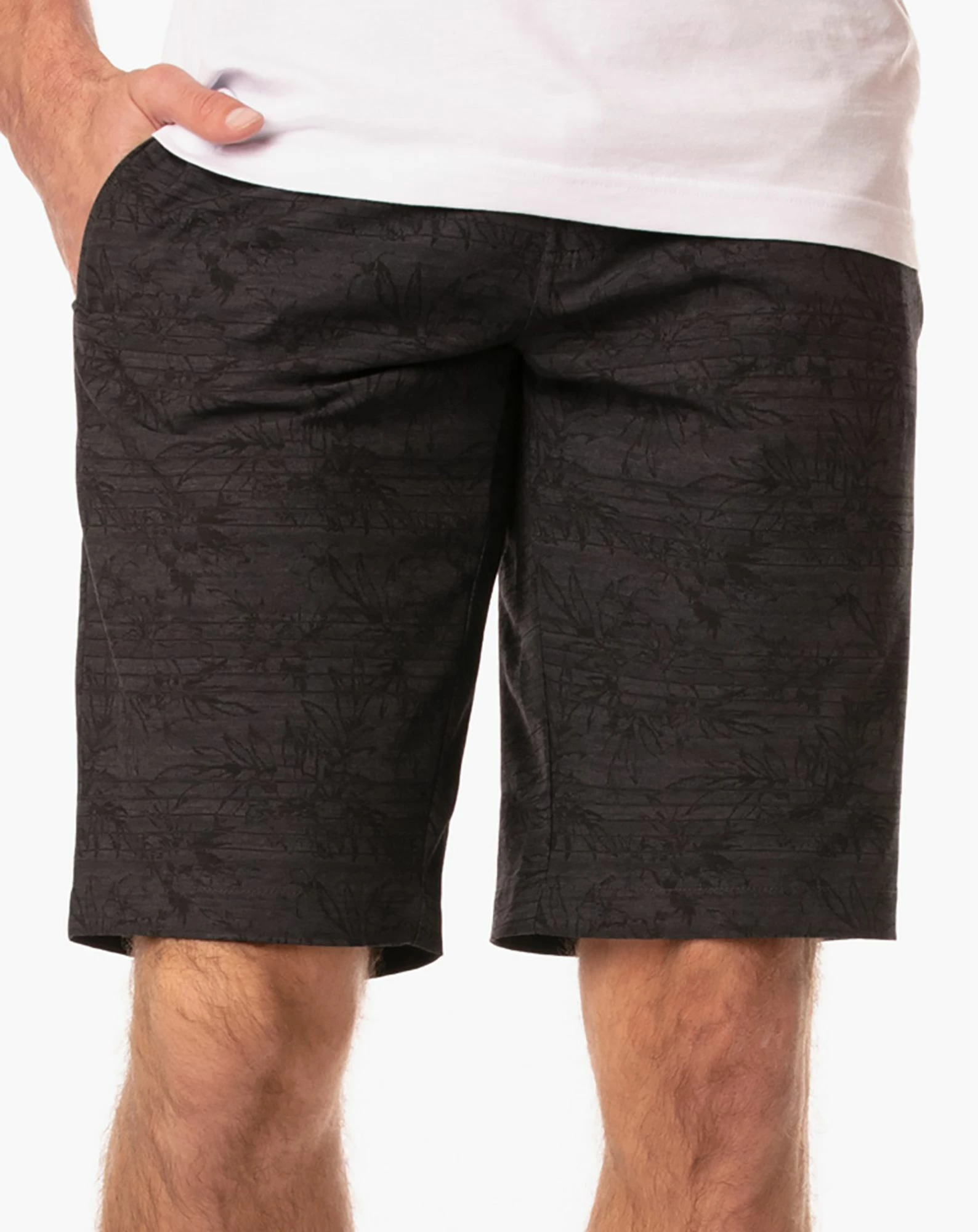 TravisMathew Men's Sneak A Peak Golf Shorts For Men Heather Grey Pinstripe 3 TravisMathew Men's Sneak A Peak Golf Shorts For Men Heather Grey Pinstripe