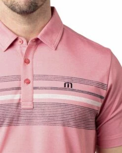 TravisMathew Men's Candy Apple Golf Polo For Men Heather Cardinal -Deals Travis Wear Store unnamed file 899