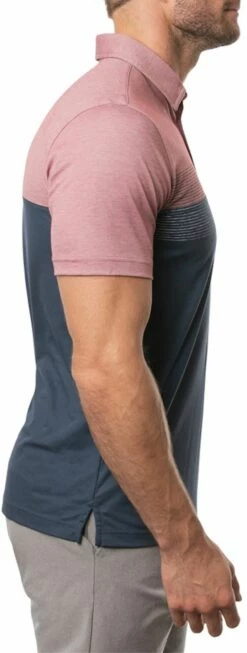 TravisMathew Men's Lake Life Golf Polo For Men Heather Ruby Wine -Deals Travis Wear Store unnamed file 93