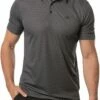 TravisMathew Men's Two Hour Delay Golf Polo For Men Heather Dark Grey -Deals Travis Wear Store unnamed file 931