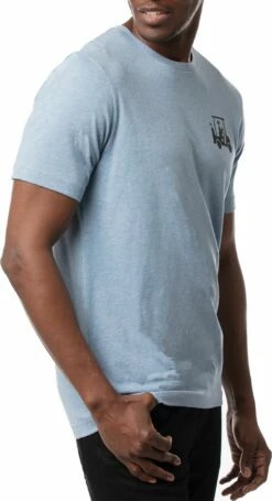 TravisMathew Men's Fall Tee Short Sleeve Golf T-Shirt For Men Heather Copen Blue -Deals Travis Wear Store unnamed file 941