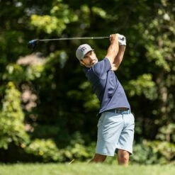 TravisMathew Men's Beck 10'' Golf Shorts For Men Blue -Deals Travis Wear Store unnamed file 956