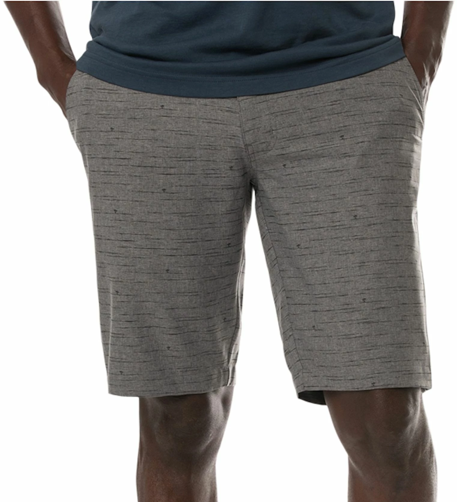 TravisMathew Men's Alone Time Hybrid Golf Shorts For Men Heather Grey Pinstripe 3 TravisMathew Men's Alone Time Hybrid Golf Shorts For Men Heather Grey Pinstripe