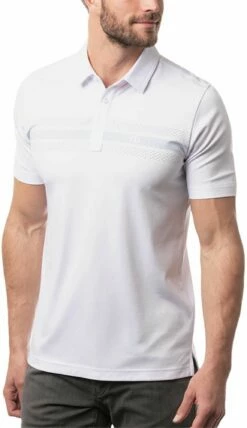 TravisMathew Men's Chromatic Polo For Men White